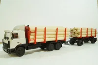 Маз-6303 с прицеп Маз-83781 сортиментовоз, 102422, АвтоИстория 1:43 