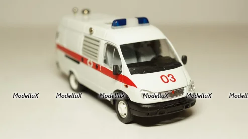 Уаз-3303, белый, Русская миниатюра 1:43