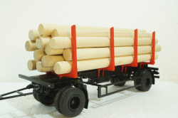 Маз-6303 с прицеп Маз-83781 сортиментовоз, 102422, АвтоИстория 1:43 