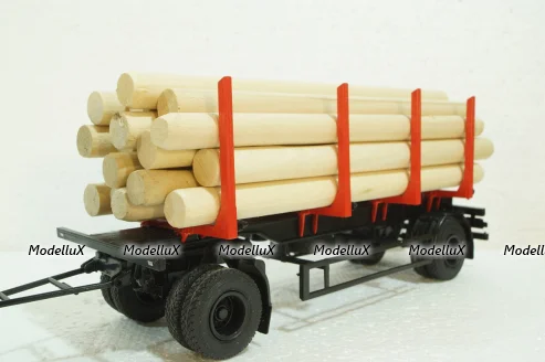 Маз-6303 с прицеп Маз-83781 сортиментовоз, 102422, АвтоИстория 1:43 