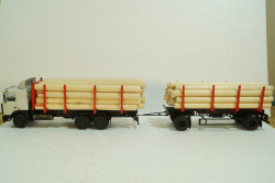 Маз-6303 с прицеп Маз-83781 сортиментовоз, 102422, АвтоИстория 1:43 