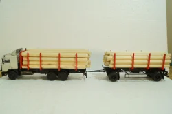 Маз-6303 с прицеп Маз-83781 сортиментовоз, 102422, АвтоИстория 1:43 