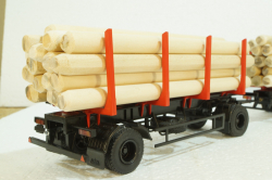 Маз-6303 с прицеп Маз-83781 сортиментовоз, 102422, АвтоИстория 1:43 