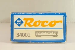 Вагон пассажирский, 2-й класс тип B4ipho/s (# 3154) 2-х осный, ÖBB, Epoche IV (1965 - 1990), оранжевый/бежевый, 34001, Roco 1:87 H0