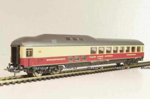 Вагон ресторан 'Trans-Europ Express' (number 61 80 88-80 107-0), 4-х осный DB, Epoche IV (1965 - 1990), бежевый/красный, 9169, Lima 1:87 (HO)