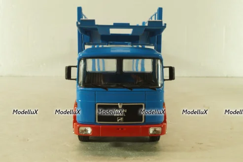MAN Autotransporter with trailer 1970, blue, TTRX034, IXO 1:43 