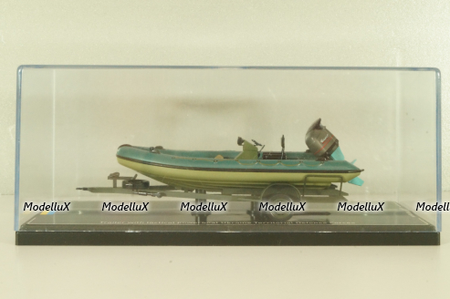 Trailer with powerboat Ukraine Territorial Defense Forces (Mykolaiv 2022), TruckTyr 1:43