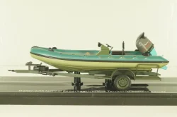 Trailer with powerboat Ukraine Territorial Defense Forces (Mykolaiv 2022), TruckTyr 1:43