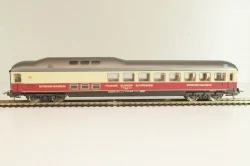 Вагон ресторан 'Trans-Europ Express' (number 61 80 88-80 107-0), 4-х осный DB, Epoche IV (1965 - 1990), бежевый/красный, 9169, Lima 1:87 (HO)