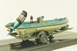 Trailer with powerboat Ukraine Territorial Defense Forces (Mykolaiv 2022), TruckTyr 1:43