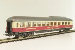 Вагон ресторан 'Trans-Europ Express' (number 61 80 88-80 107-0), 4-х осный DB, Epoche IV (1965 - 1990), бежевый/красный, 9169, Lima 1:87 (HO)