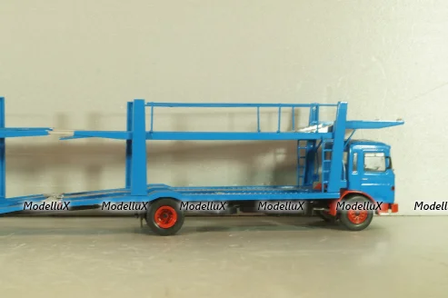 MAN Autotransporter with trailer 1970, blue, TTRX034, IXO 1:43 