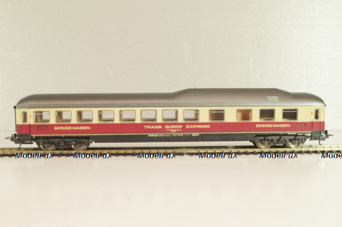 Вагон ресторан 'Trans-Europ Express' (number 61 80 88-80 107-0), 4-х осный DB, Epoche IV (1965 - 1990), бежевый/красный, 9169, Lima 1:87 (HO)