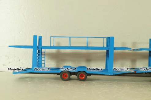 MAN Autotransporter with trailer 1970, blue, TTRX034, IXO 1:43 