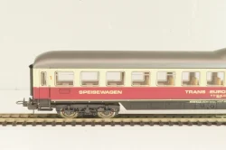Вагон ресторан 'Trans-Europ Express' (number 61 80 88-80 107-0), 4-х осный DB, Epoche IV (1965 - 1990), бежевый/красный, 9169, Lima 1:87 (HO)