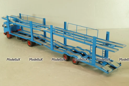 MAN Autotransporter with trailer 1970, blue, TTRX034, IXO 1:43 