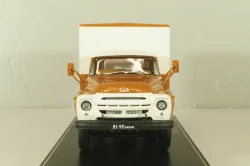 Зил-130 будка, перевозка грузов населению, коричневый/белый, TruckTyr 1:43