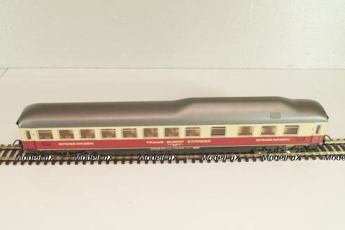Вагон ресторан 'Trans-Europ Express' (number 61 80 88-80 107-0), 4-х осный DB, Epoche IV (1965 - 1990), бежевый/красный, 9169, Lima 1:87 (HO)