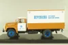 Зил-130 будка, перевозка грузов населению, коричневый/белый, TruckTyr 1:43