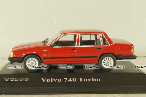 Volvo 740 turbo, RED, 8506017, Atlas Volvo Collection, 1:43