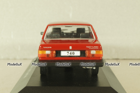 Volvo 740 turbo, RED, 8506017, Atlas Volvo Collection, 1:43