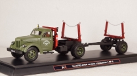 УралЗис-355М лесовоз с прицепом 1-ПР-5, TruckTyr 1:43