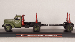 УралЗис-355М лесовоз с прицепом 1-ПР-5, TruckTyr 1:43