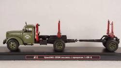 УралЗис-355М лесовоз с прицепом 1-ПР-5, TruckTyr 1:43
