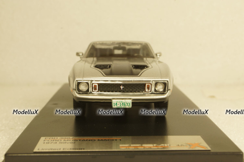 Ford Mustang Mach I 1973 silver / black, PRD398J, Premium X 1:43