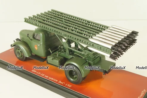 БМ-13-16 Катюша на шасси Зис-150, хаки, TruckTyr 1:43