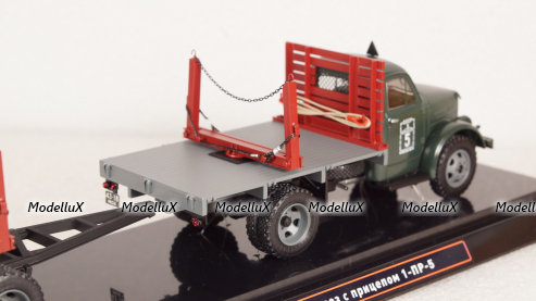 Газ-51 сортиментовоз с прицепом 1-ПР-5, TruckTyr 1:43