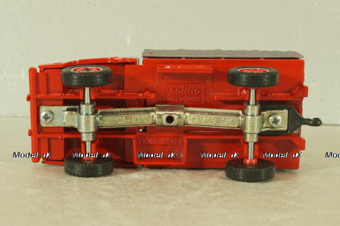 Simca Unic S.U.M.B. 4x4, truck, red, #235, Solido 1:43