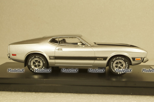 Ford Mustang Mach I 1973 silver / black, PRD398J, Premium X 1:43