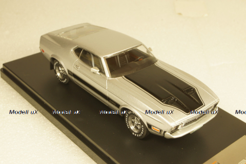 Ford Mustang Mach I 1973 silver / black, PRD398J, Premium X 1:43
