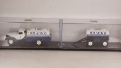 Зис-150 Автоцистерна АЦ-28 с прицепом-цистерной ПЦ-2,2 "Главмолоко", TruckTyr 1:43