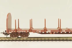 Вагон лесовоз (number 352 9 100-3), 4-х осный SNCF, Epoche IV (1965 - 1990), коричневый, 309044, Lima 1:87 (HO) 
