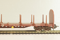 Вагон лесовоз (number 352 9 100-3), 4-х осный SNCF, Epoche IV (1965 - 1990), коричневый, 309044, Lima 1:87 (HO) 