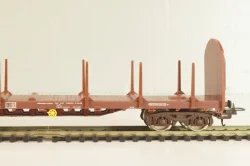 Вагон лесовоз (number 352 9 100-3), 4-х осный SNCF, Epoche IV (1965 - 1990), коричневый, 309044, Lima 1:87 (HO) 