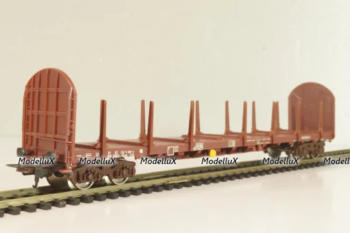 Вагон лесовоз (number 352 9 100-3), 4-х осный SNCF, Epoche IV (1965 - 1990), коричневый, 309044, Lima 1:87 (HO) 
