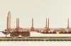 Вагон лесовоз (number 352 9 100-3), 4-х осный SNCF, Epoche IV (1965 - 1990), коричневый, 309044, Lima 1:87 (HO) 