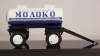 Зис-150 Автоцистерна АЦ-28 с прицепом-цистерной ПЦ-2,2 "Главмолоко", TruckTyr 1:43