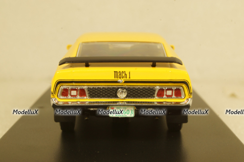 Ford Mustang Mach 1,  1971 yellow / black, PRD397J, Premium X 1:43