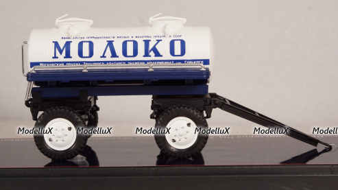 Зис-150 Автоцистерна АЦ-28 с прицепом-цистерной ПЦ-2,2 "Главмолоко", TruckTyr 1:43