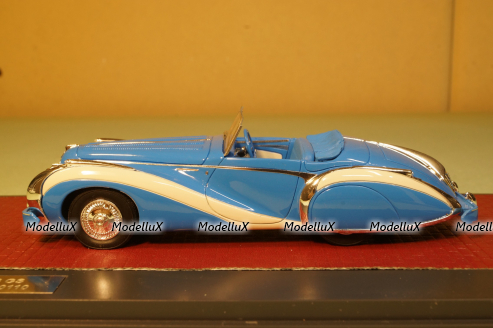 Talbot Lago T26 GS Cabriolet by Saoutchik оpen, blue 1948, MX51904-041, Matrix 1:43