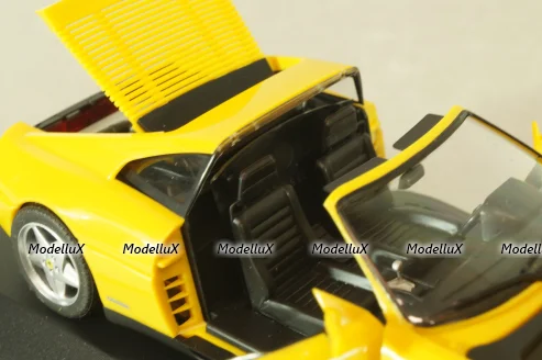 Ferrari 348 TS targa 1989, yellow, 010214, Herpa 1:43