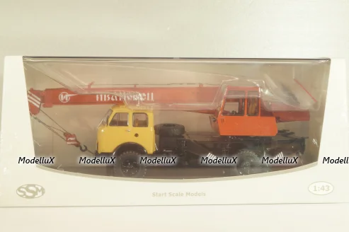 КС-3577 на шасси Маз-500А, автокран, бежевый/коричневый, SSM1644, SSM 1:43