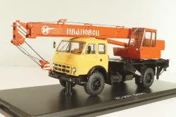 КС-3577 на шасси Маз-500А, автокран, бежевый/коричневый, SSM1644, SSM 1:43