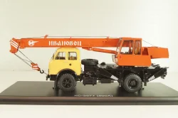 КС-3577 на шасси Маз-500А, автокран, бежевый/коричневый, SSM1644, SSM 1:43