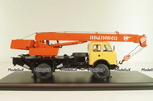 КС-3577 на шасси Маз-500А, автокран, бежевый/коричневый, SSM1644, SSM 1:43