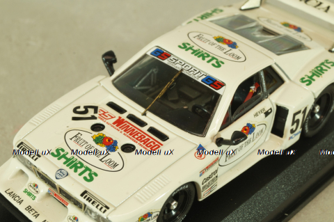 Lancia Beta #51 Monte Carlo Zolder 1980, H.Heyer, 9197, white, Best Models 1:43
